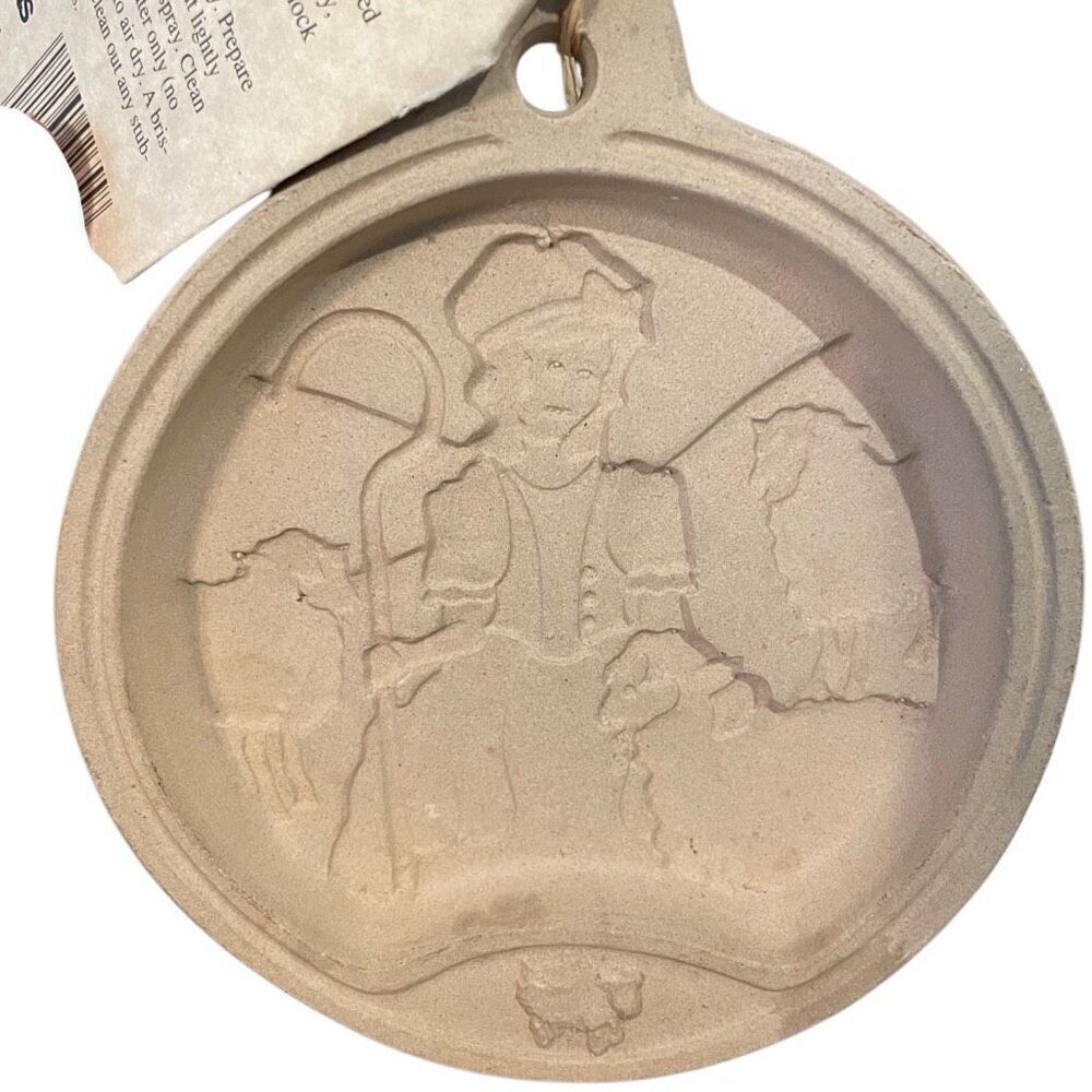 Vtg Williams-Sonoma Superstone Cookie Mold by Sassafras Little Bo Peep Easter